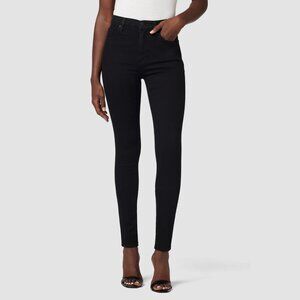 Hudson Jeans High Waist Skinny Jeans in Black